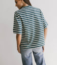 oversized striped tee