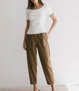 short sleeve ribbed top