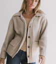 button detail cardigan sweater
