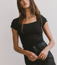 SQUARE NECK SHORT SLEEVE