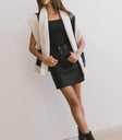 Black mini skirt