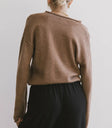 Plain color top in brown