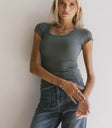 Round neck top
