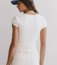 white basic tee
