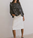 LONG SLEEVE FLORAL BLOUSE