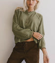 Long sleeves top in olive