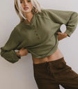 Knit top in olive