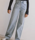 High rise denim
