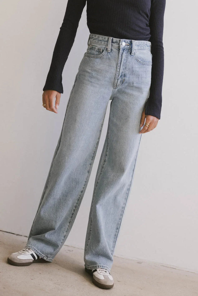 High rise denim