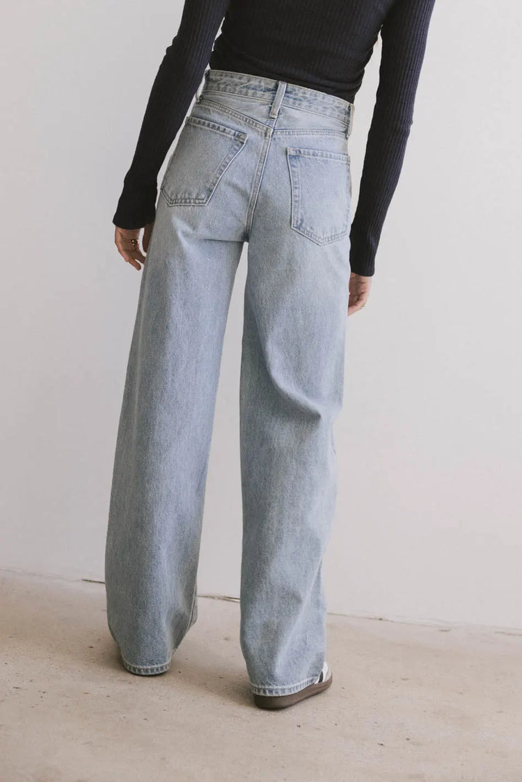 Light denim pants