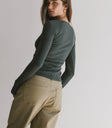 Long sleeves tp in teal
