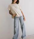 Knit top in cream