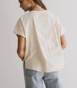 Plain color top in cream
