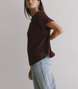Top in burgundy