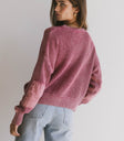 burgundy sweater with elbow patches