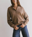 Plain color top in brown