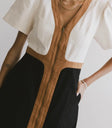 V-Neck dress in black
