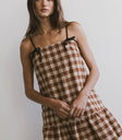 checker mini dress