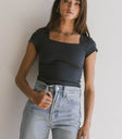 SQUARE NECK TOP