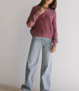 long sleeve ribbed sweater