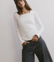 Square neck top