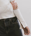 Long sleeves top in white