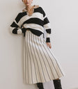 collar sweater with stripes