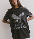 vintage graphic tee with eagle