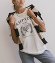white sports club tee