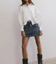 Mini denim skirt