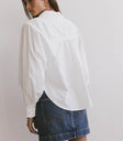 Plain color top in white