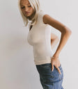Short sleeves top in ecru