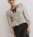 Long sleeves top in cream