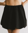 Mini bubble skirt in black