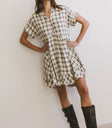 Short sleeves dress in black