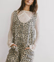 Leopard print overall