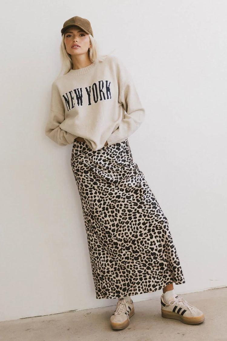 Knit top in beige