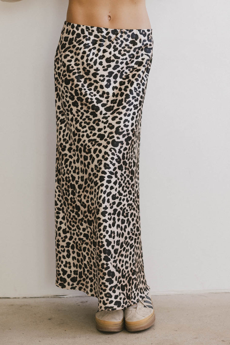 leopard printed skirt