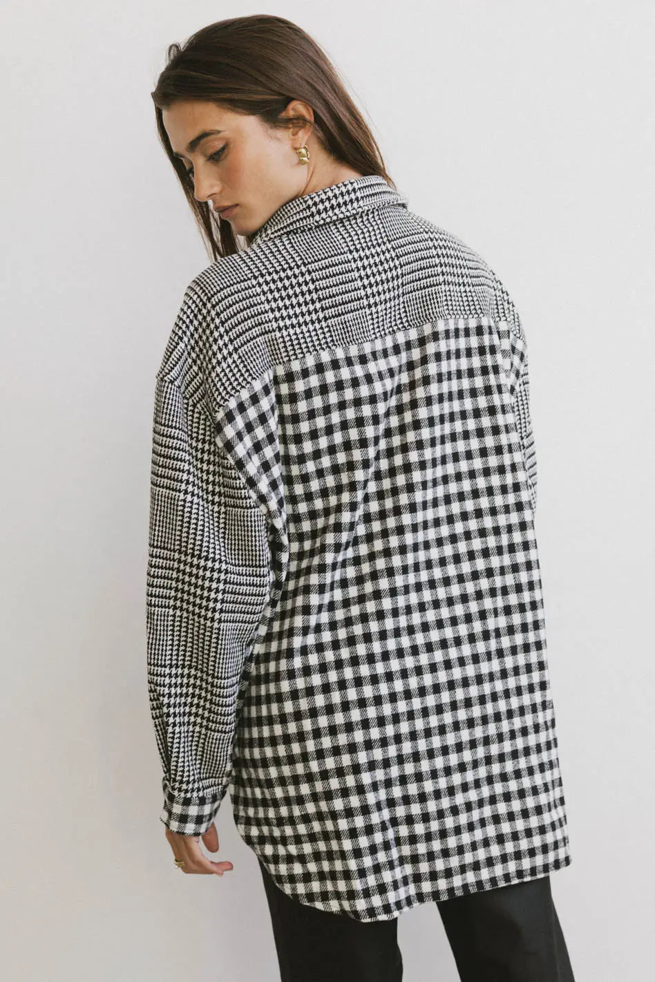 Oversized jacket in black