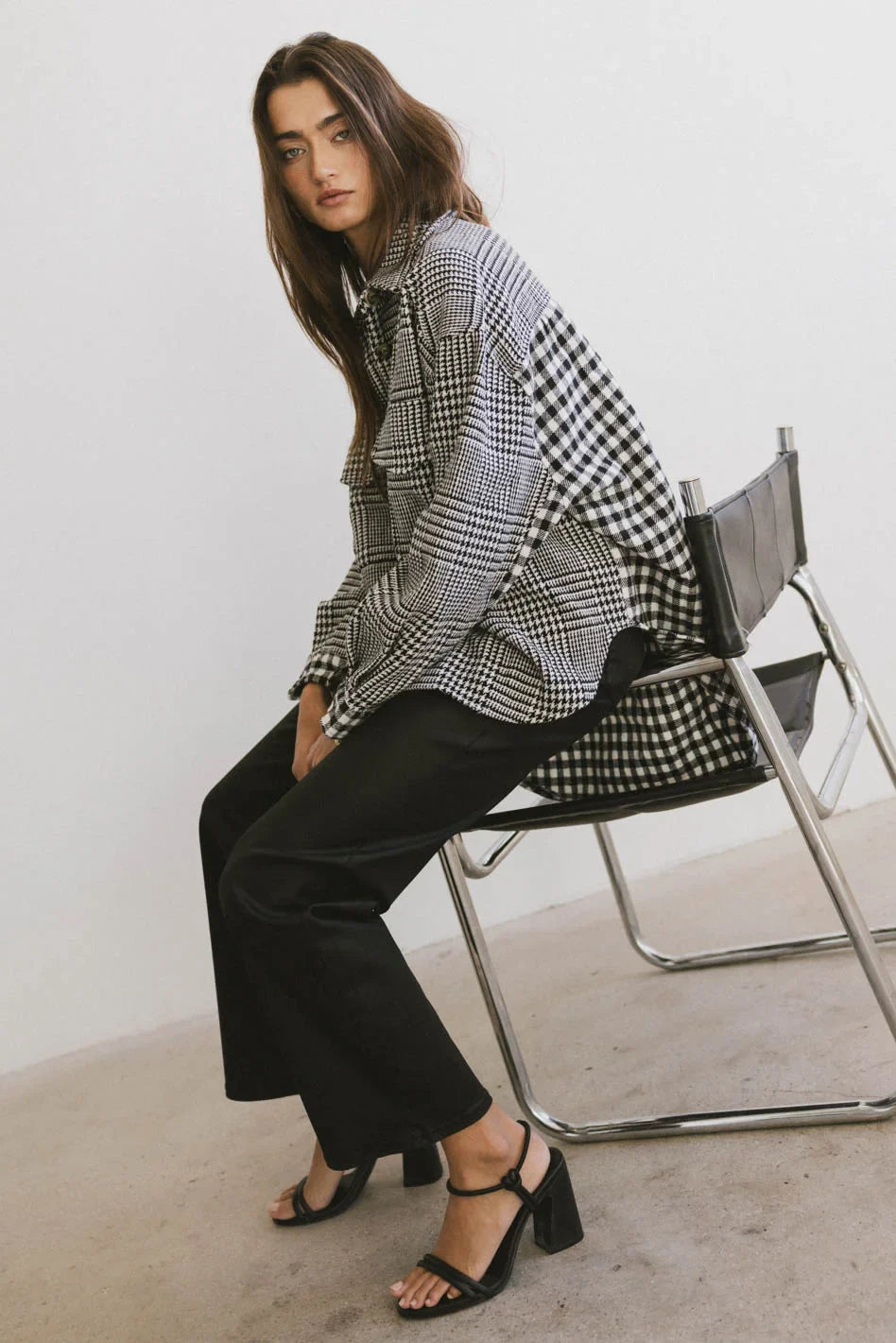 Long sleeves jacket in black