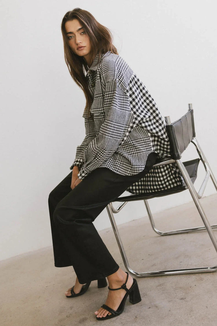 Long sleeves jacket in black
