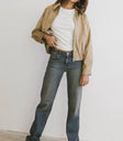 Mid rise denim