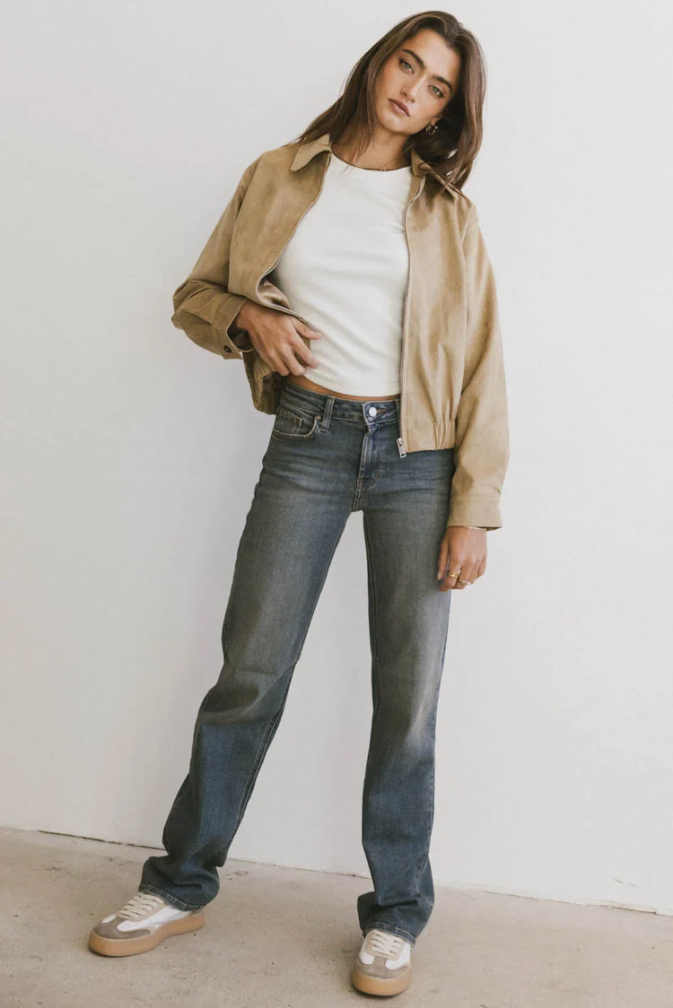 Mid rise denim