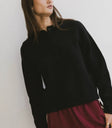 Knit top in black