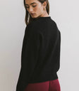 Long sleeves sweater in black