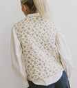 Floral vest in cream