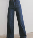 front pocket dark denim pants
