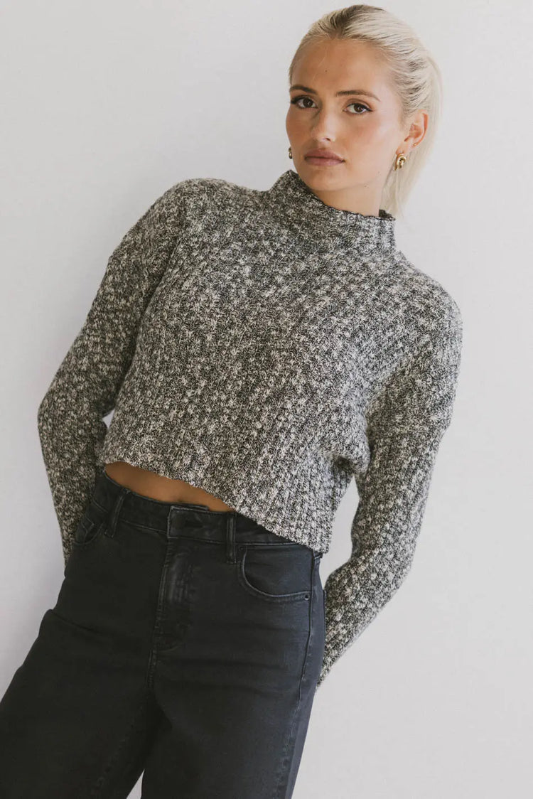 Kacee Knitted Sweater in Black - FINAL SALE