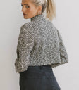 Cropped mock neck sweater