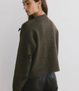 Plain color top in olive